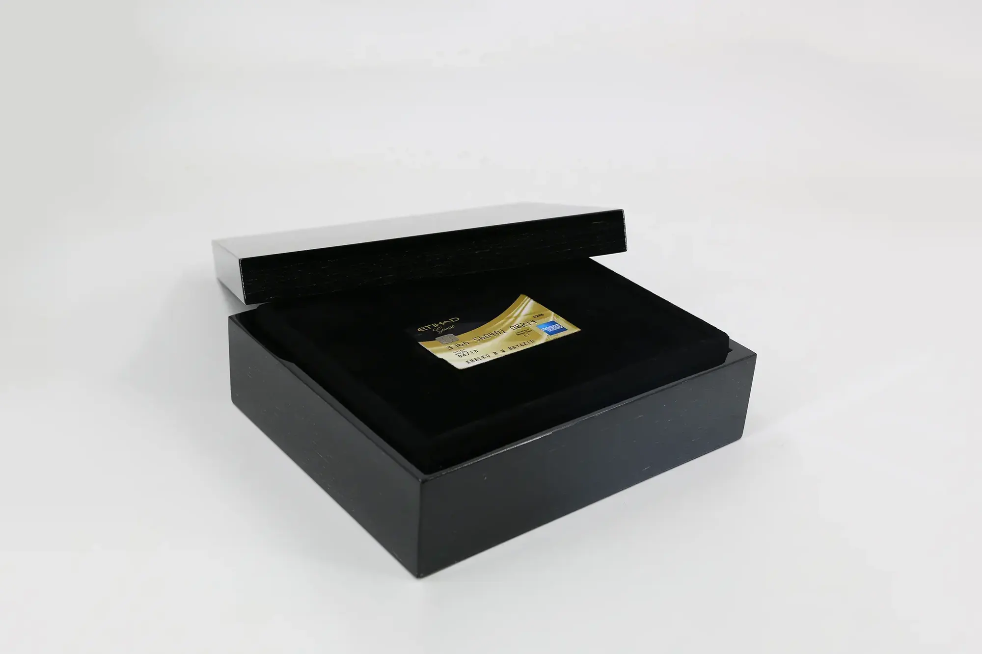 Credit card wooden box