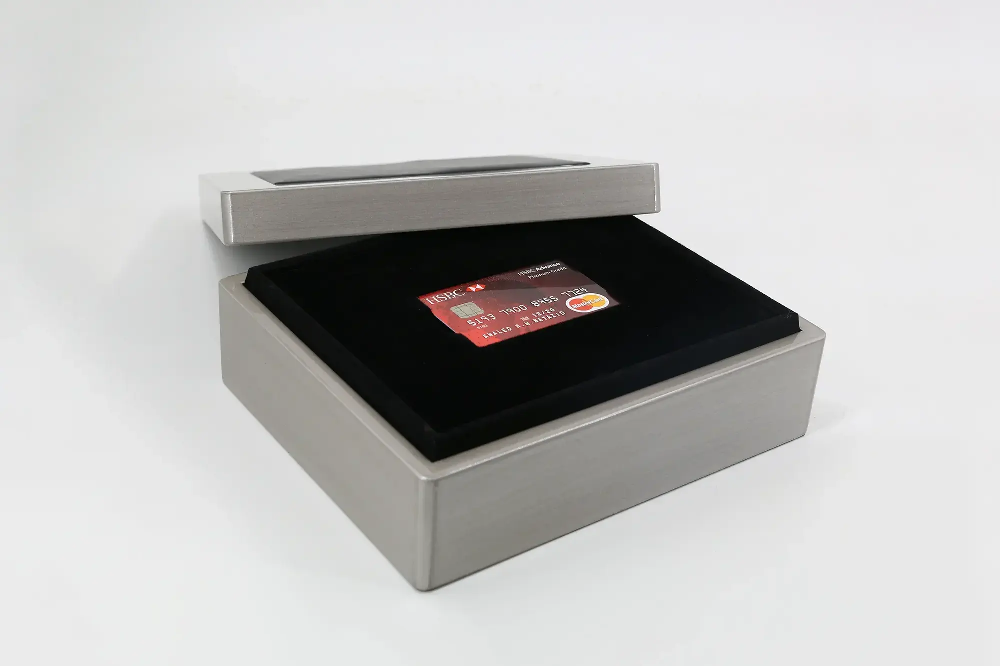 Credit card wooden box