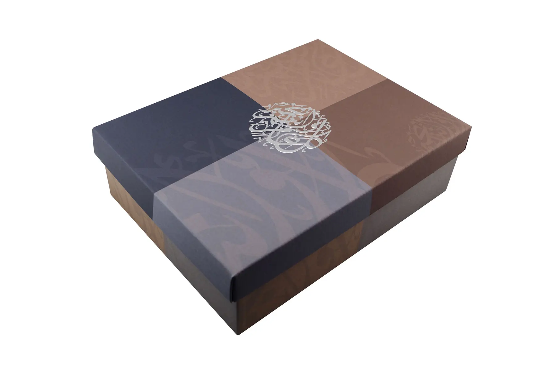 Two-pieces hot-stamping craft paperbox