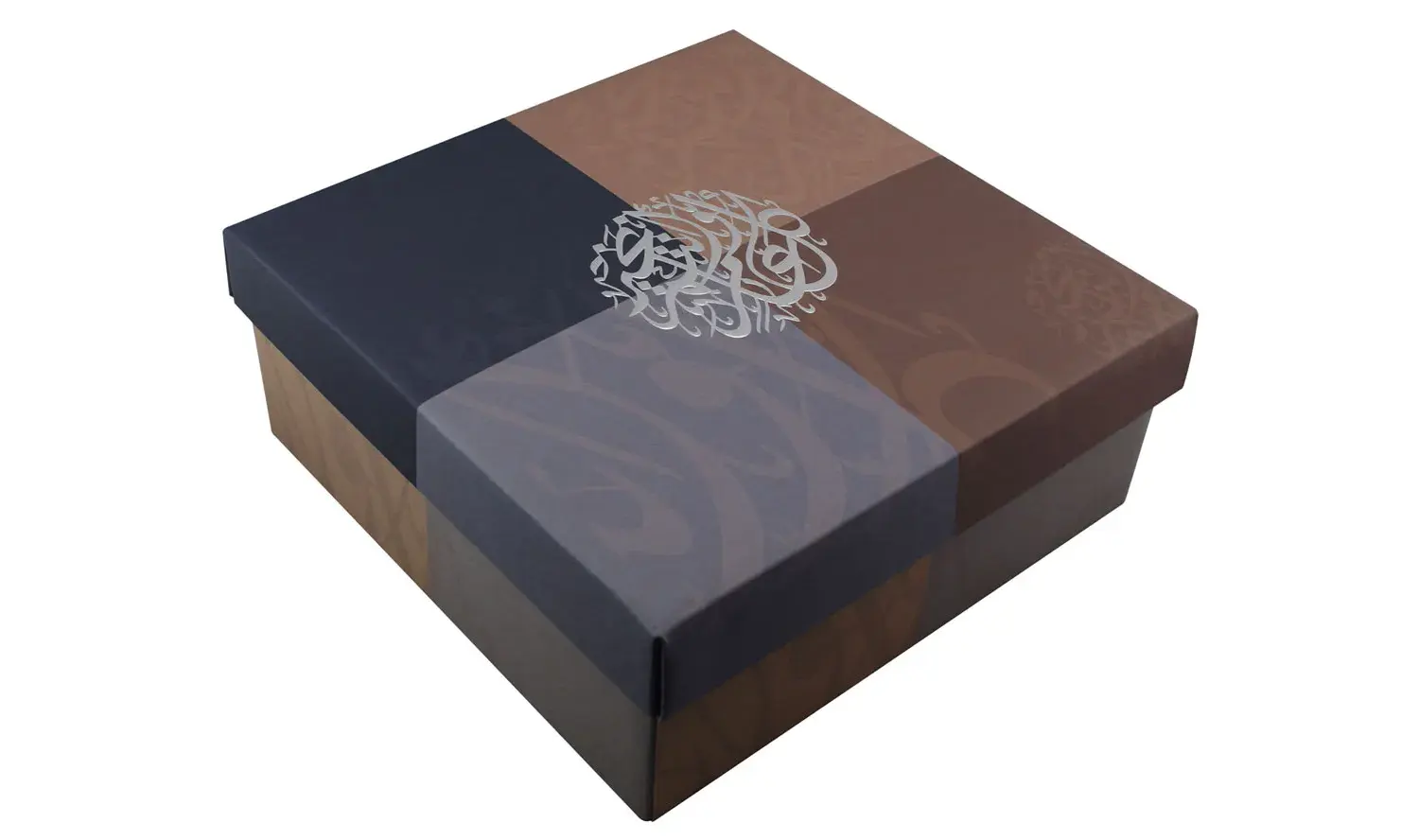 Two-pieces hot-stamping craft paperbox