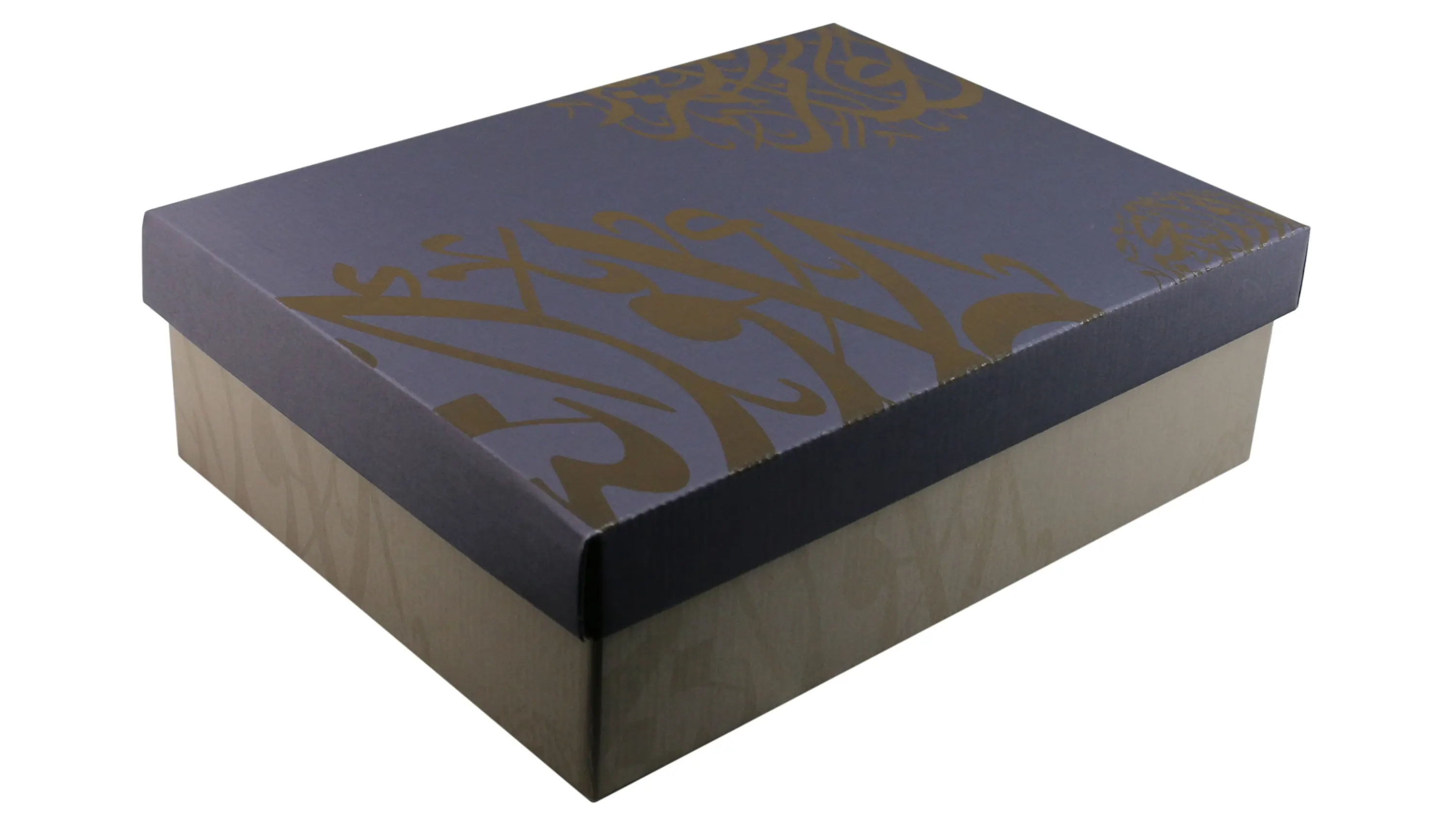 Two-pieces hot-stamping craft paperbox