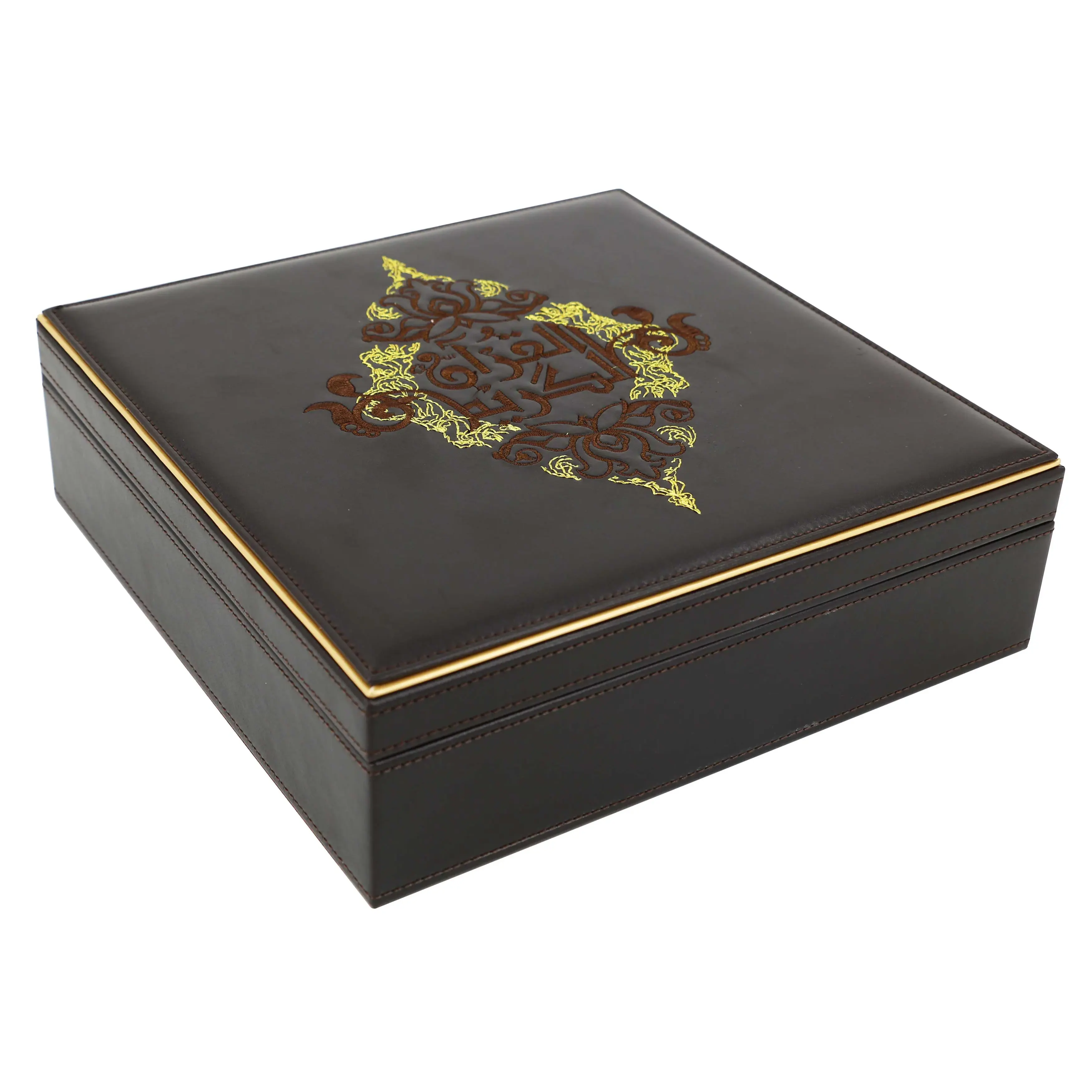 PU leather embroidered Qura'an boxes