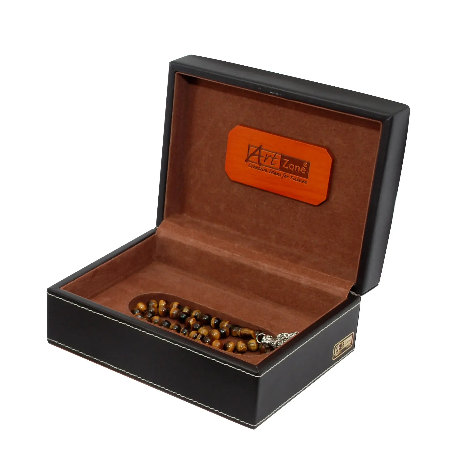 Two-toned engraved PU leather MDF boxes